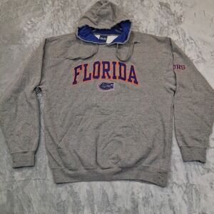Vtg Old Varsity Brand XL Florida Gators Grey Hoodie Pullover College Sweatshirt